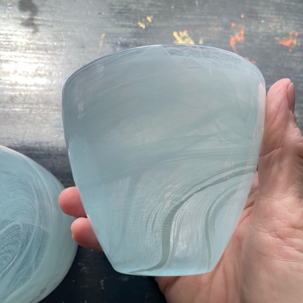 blue glass cups - Picture 7 of 7
